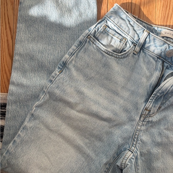 PacSun Women's Light Blue Straight Leg Jeans - Picture 3 of 7